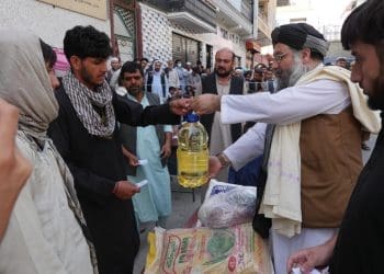 توزیع مواد خوراکی برای نزدیک به ۳۰۰ خانواده‌ی نیازمند در کابل