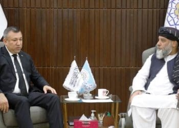 سرپرست وزارت صنعت و تجارت طالبان با سفیر ترکمنستان دیدار کرد