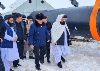 وزرای خارجه‌ی طالبان و ترکمنستان از جریان کار پروژه‌ی تاپی بازدید کردند