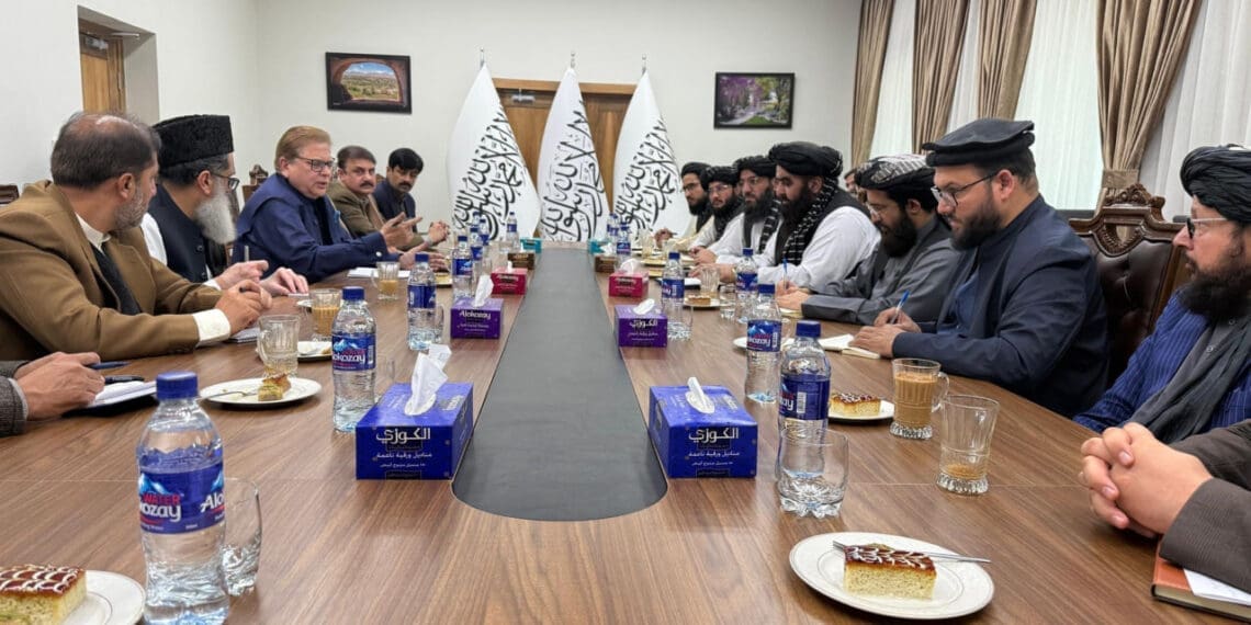 محمد صادق با وزیر خارجه طالبان دیدار کرد