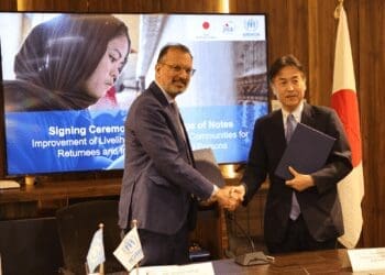 جاپان و  «یو‌ان‌اچ‌سی‌آر» برای حمایت از بی‌جاشدگان افغانستان توافق‌نامه امضا کردند