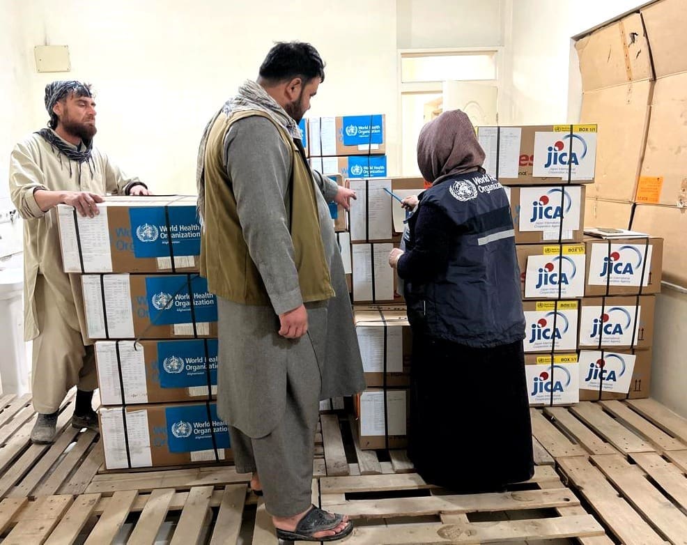 کمک ۳۹ تُنی سازمان بهداشت جهانی به ولایتهای شمالی افغانستان