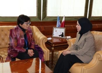 دیدار رییس یوناما با نماینده‌ی همیشگی قطر در سازمان ملل