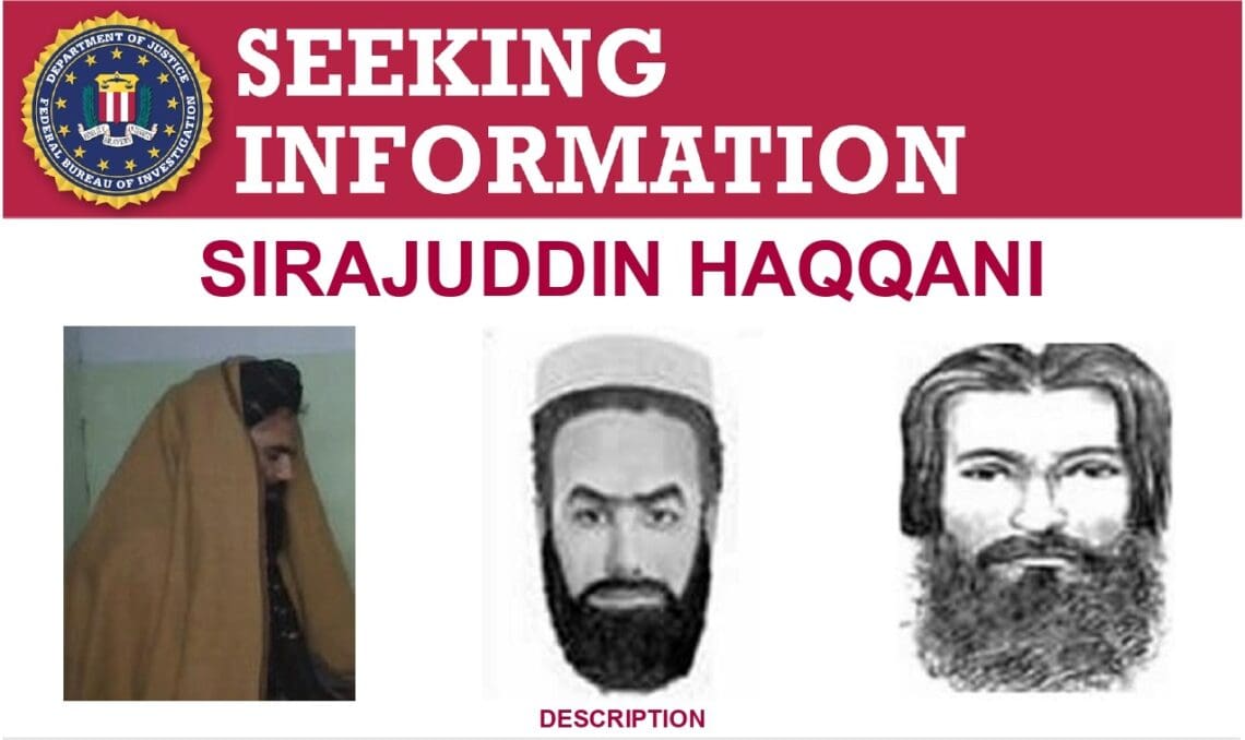 فوری: اف‌بی‌آی نیز پاداش ده میلیون دالری برای بازداشت سراج حقانی را برداشت