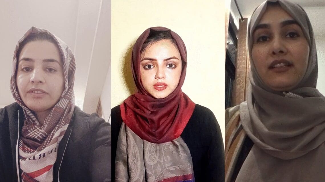 زنان معترض افغانستان کارزاری بهنام «خبرنگاری جرم نیست» راهاندازی کردند