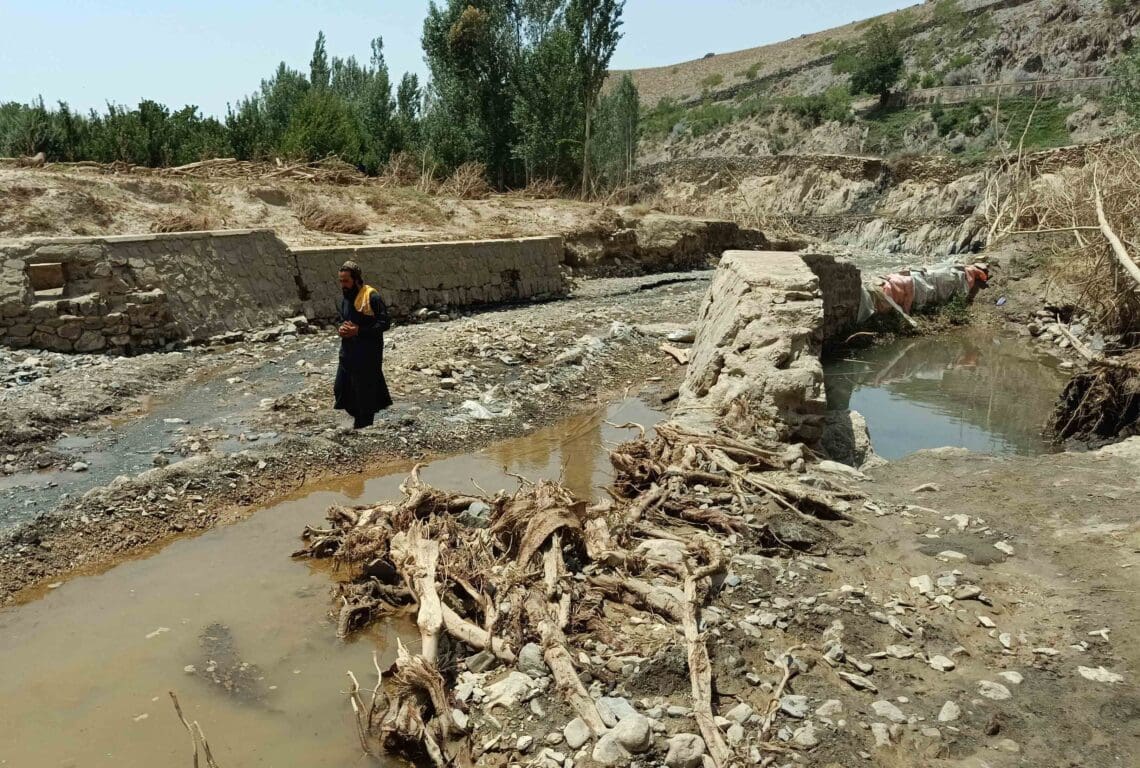 ملل متحد: سیلابها در میدان وردک به ۸۸۵ هکتار زمین کشاورزی آسیب رسانده اند