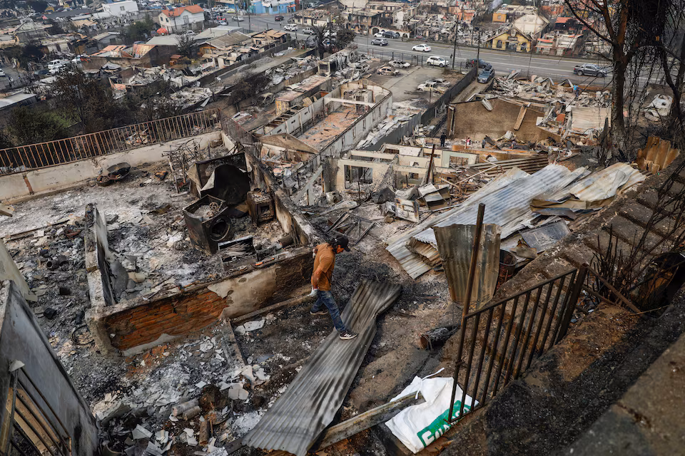 آتش‌سوزی‌های گسترده در شیلی ۱۹ کشته بر جا گذاشت؛ تخلیۀ گستردۀ مناطق در گرمای شدید